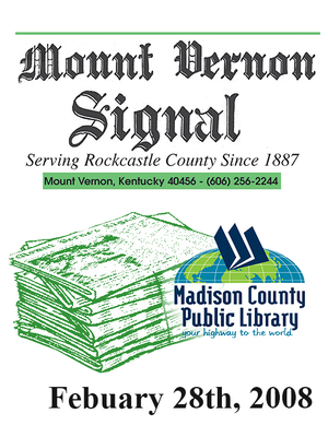 cover image of Mount Vernon Signal 02/28/2008